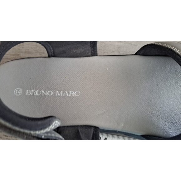 Bruno Marc Mens 14 Gray Outdoor Hook & Loop Sandals New With Flaw - Picture 13 of 13